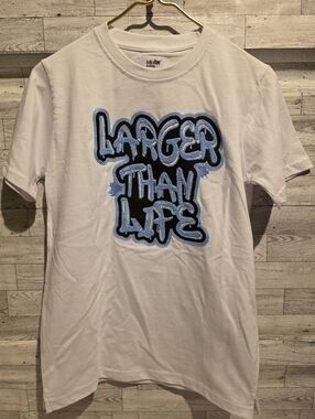 Evil Twin Kids 'Larger Than Life' Short Sleeve Tee - White/Light Blue